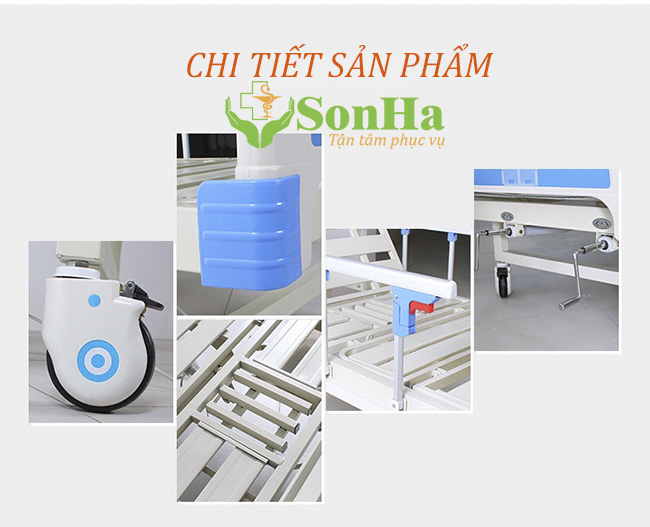 GIƯỜNG BỆNH NHÂN 4 TAY QUAY 11 CHỨC NĂNG NKM-B05 (DP-E05)