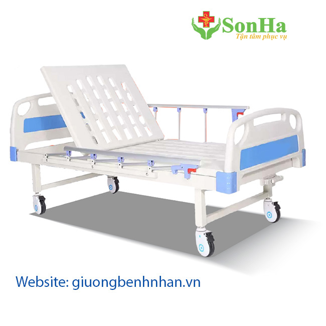 tổng quan giường y tế 1 tay quay NKM-B01