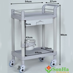 Xe Đẩy Dụng Cụ Y Tế